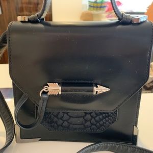 Mackage black leather Keeley bag